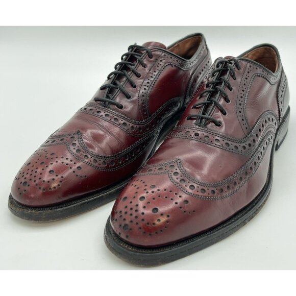 Allen Edmonds Other - Allen Edmonds MCALLISTER Wing-Tip Burgundy Oxblood Leather Oxfords Men’s Size 6C